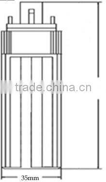 High quality rechargeable emergency light 10w pl tube lamp LED