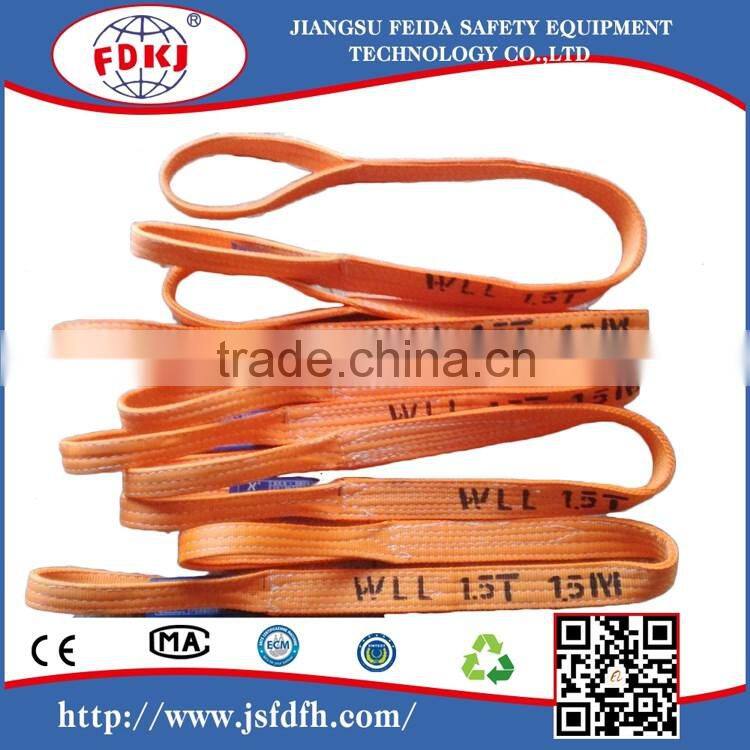 Endless polyester webbing sling;flat polyester slings;polyester flat woven webbing sling