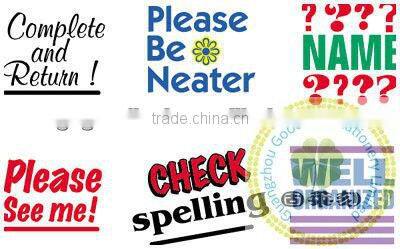 Lovely design teacher stamps/Teacher stamps for homework