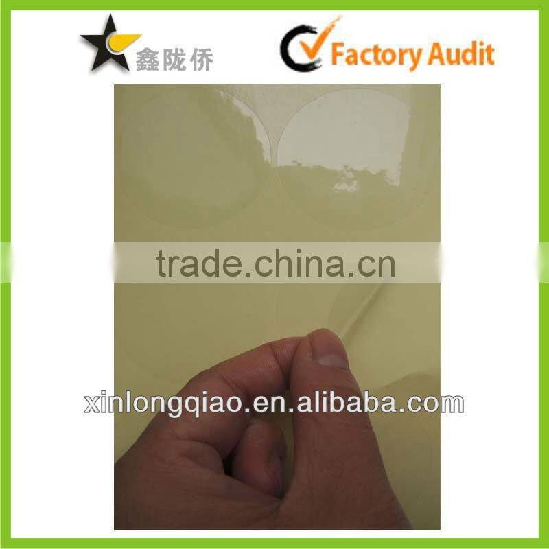 Cheap A4 sheet Round sticker Transparent sticker