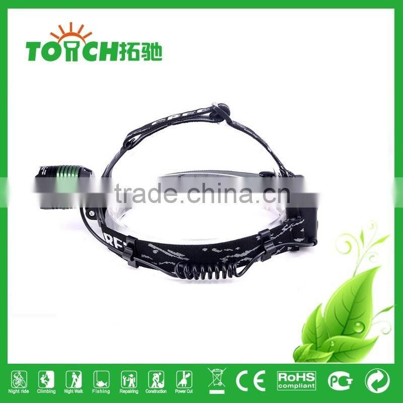 Rechargeable LED Head lamp high quality focus zoom 3 modes headlight