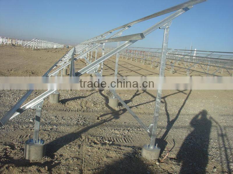 hot dip galvanizing ground pv solar mounting structure China solar mounting brackets