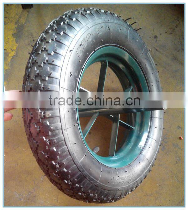 Cheap 14x3.50-8 Wheelbarrow Nylon Inflatable Rubber Tire