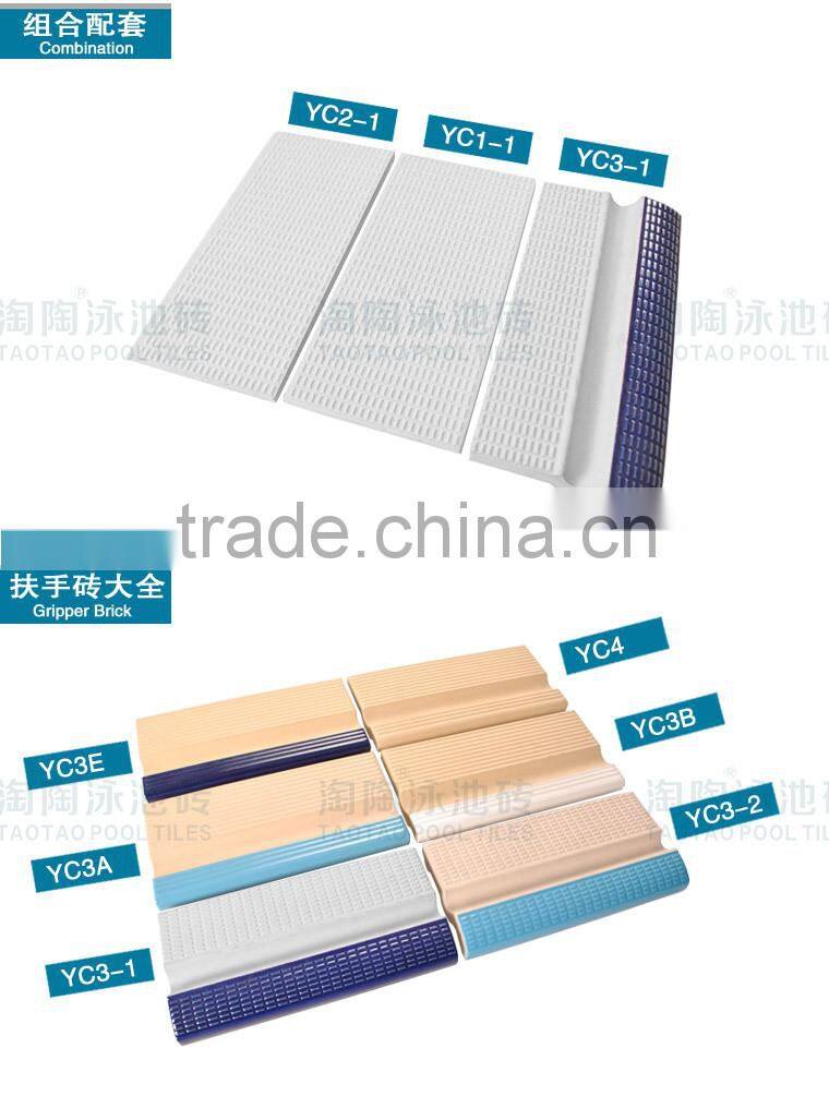 Foshan manufacture swimming pool bullnose brick pool coping