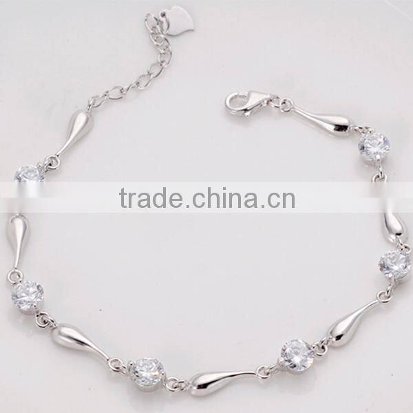fashion silver Amethyst bracelet for girl