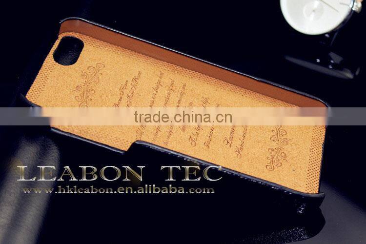 genuine leather phone case, ultra slim hard back case for iphone 5 5s, factory price