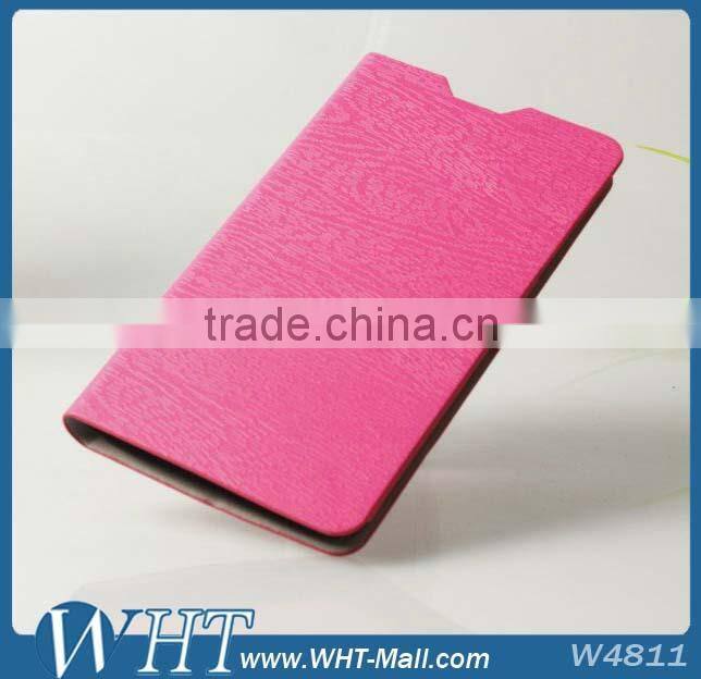 Best Quality For Nokia Lumia 1320 Wood Design Credit Card Slots Leather Case Manufacturer