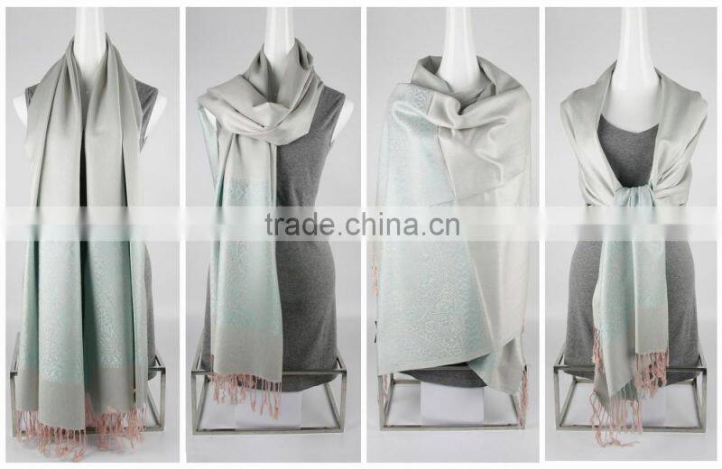 Viscose Yarn- dyed Fashion Reversible Scarf