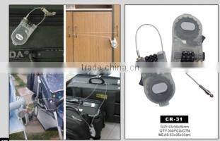 Original design ABS security Wire Combination Padlock of more colors