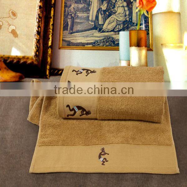 16s or 32s/2 solid color jacquard bamboo towel
