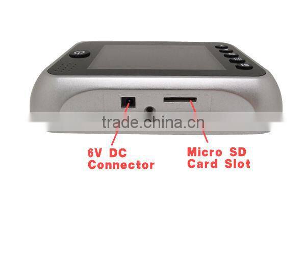 3.5" sliding screen door closer viewer recorder with monitor , auto photo shooting