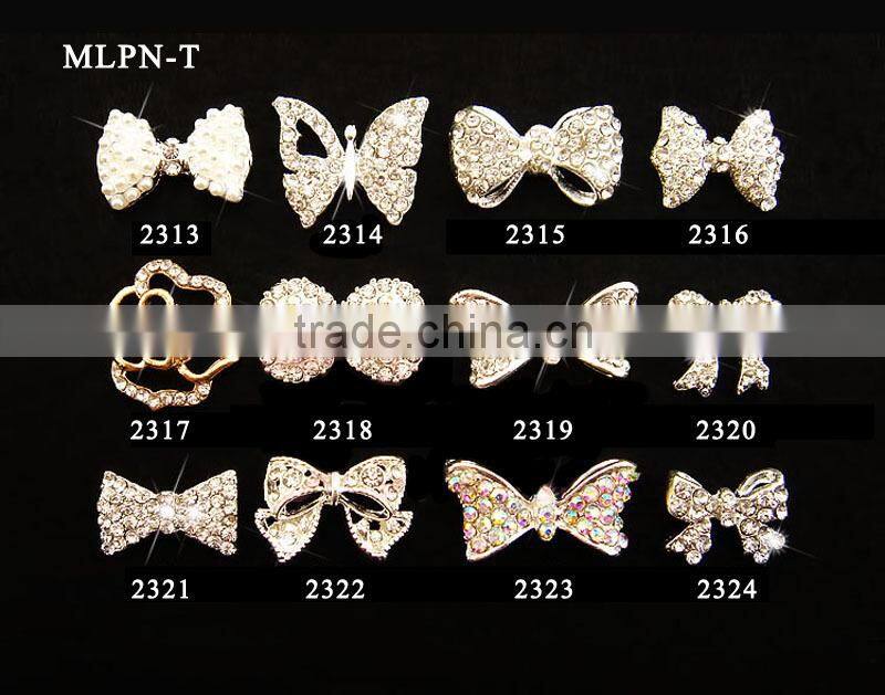 Small skull colorful rhinestones diamond accessories for nail art