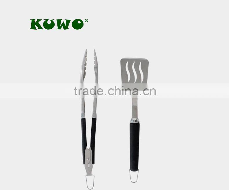wooden handle stainless steel bbq fork