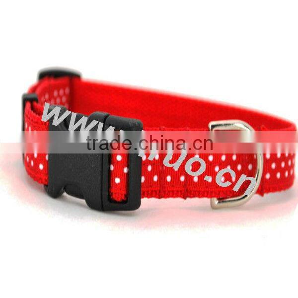 Ribbon Sewed Pet Collars and Leashes