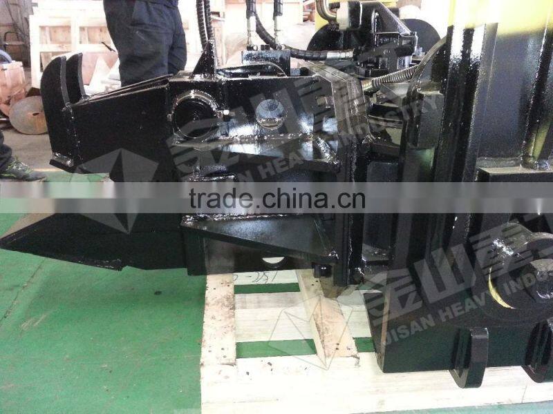 Excavator mounted hydraulic pile driver hammer for concrete piles