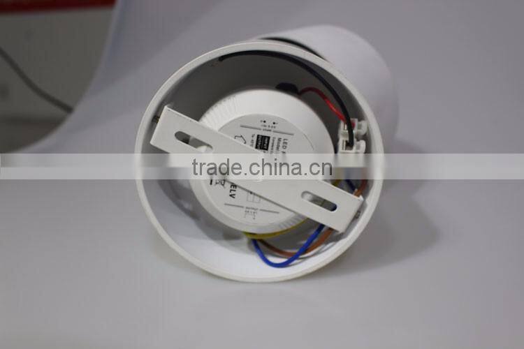 SAA Approved White/chrome LED Surface Mounted Downlight with 12w