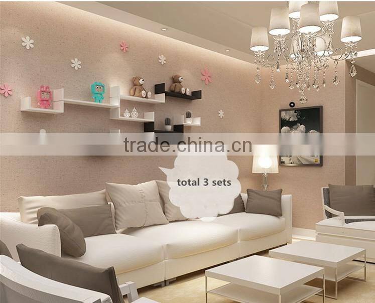 U shape MDF floating wall shelf,wooden wall shelf mdf cube shelf for livingroom