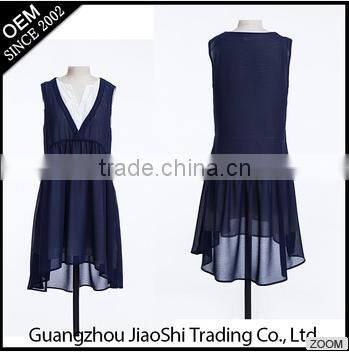 New fashion style O-neck sexy tight blue color bodycon midi pattern lady dress for party