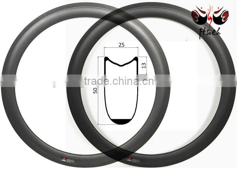 700C carbon bicycle 38/50/60/88mm Carbon Rim Aero U shape Clincher/tubular chinese wheels, Carbon Fiber Bicycle Rims lightweight