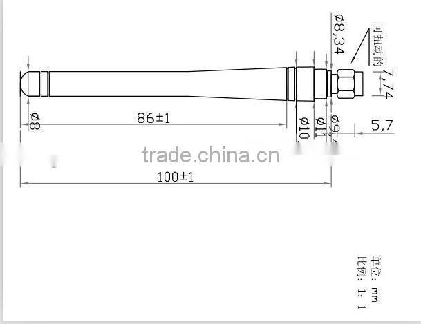 RP-SMA WLAN WIFI Antenna Aerial Antenas WIFI Antennas 3dBi 2.4GHz For PCI Card Modem Router EL3012