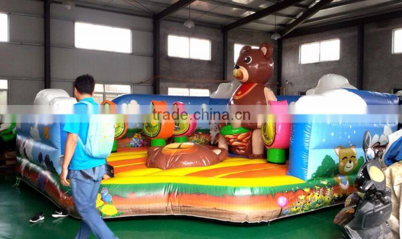 cheap commercial grade inflatable playground /bounce house for kids