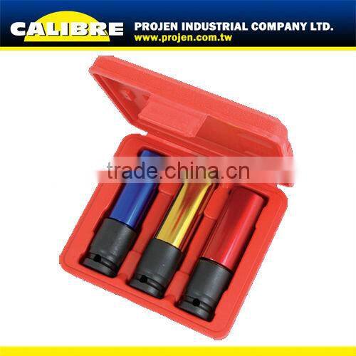 CALIBRE Auto Repair Tool 10pc 3/8" Drive Colored Socket Set