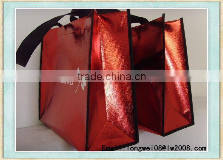 iron man nonwoven drawstring canvas shopping bag