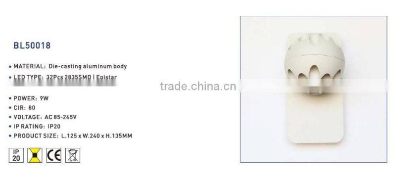Indoor Modern Decorative Hot Sale Led Aluminium Led Wall Lamp Wall Light