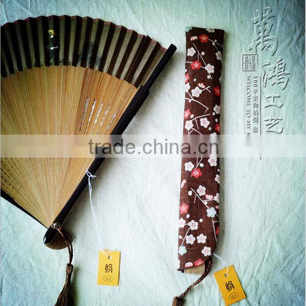Paint high-grade silk wholesale silk folding fan Zhushan best male fan folding fan Chinese wind WDF001