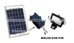 5W Solar led PIR Sensor Flood Light