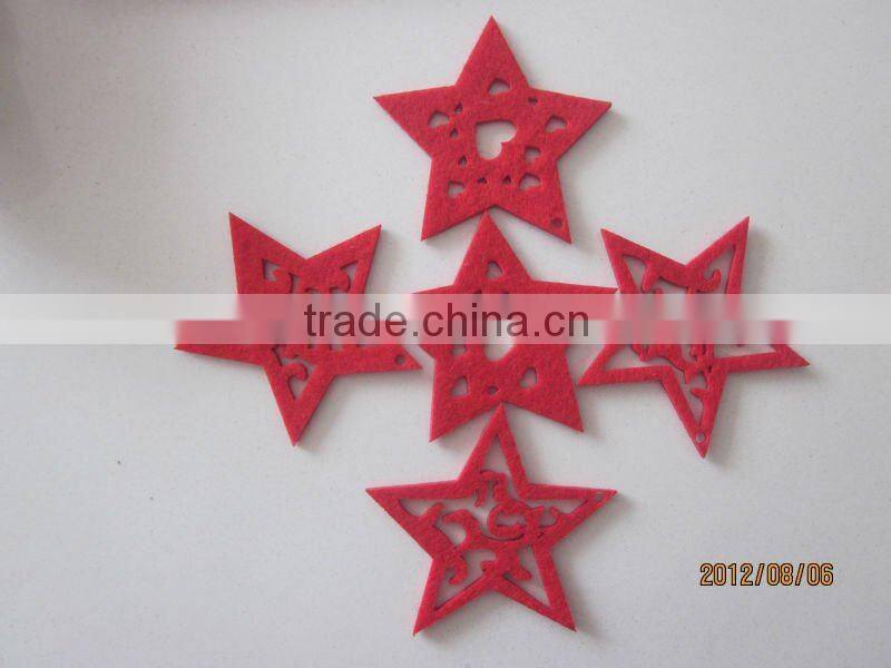 Very cute stars felt cup placemat and stars felt table placemats