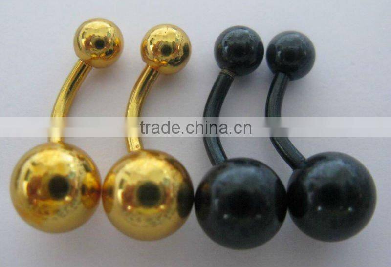 Best sale surgical steel 316L tongue ring body jewelry piercing