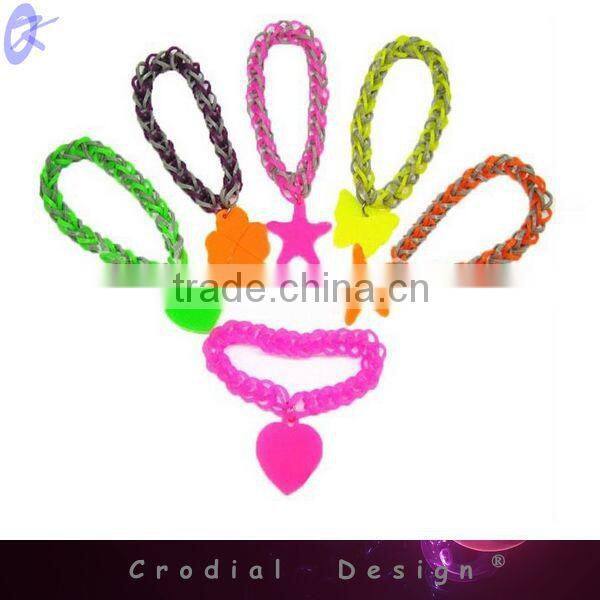 Cheap Wholesale Color Silica Gel Rubber Band Jewelry Accessories For Kids DIY Bracelets