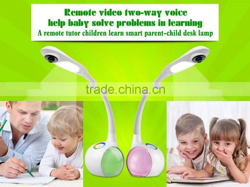 Wifi mobile phone remote control smart desk lamp for baby/kids monitor