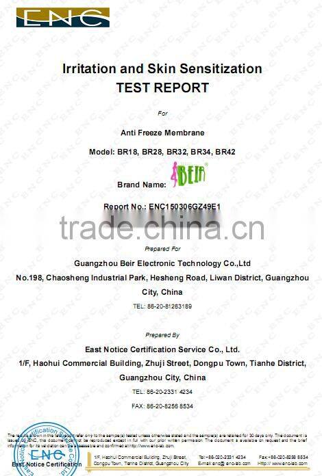 Criolipolisis antifreeze membrane for cryo Freeze/ criolipolisis antifreeze membrane / antifreeze liquid membrane