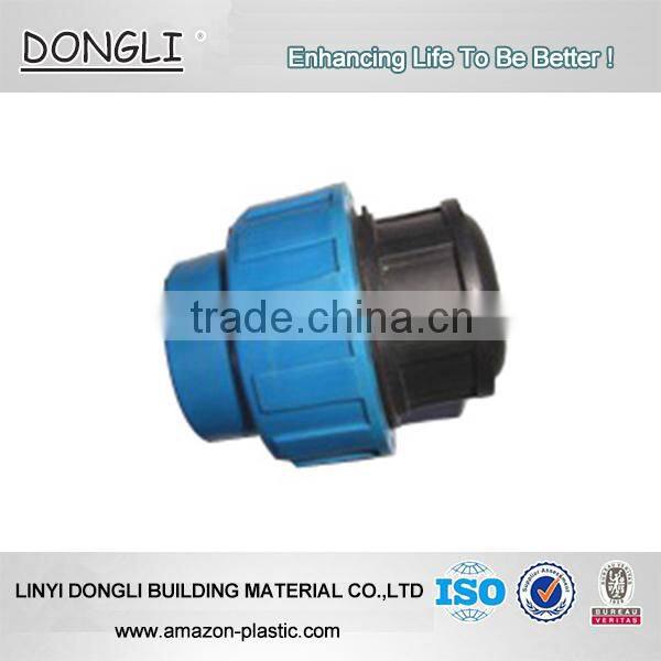 PP filter Water supply round Plastic PP compression fittings end cap PN16