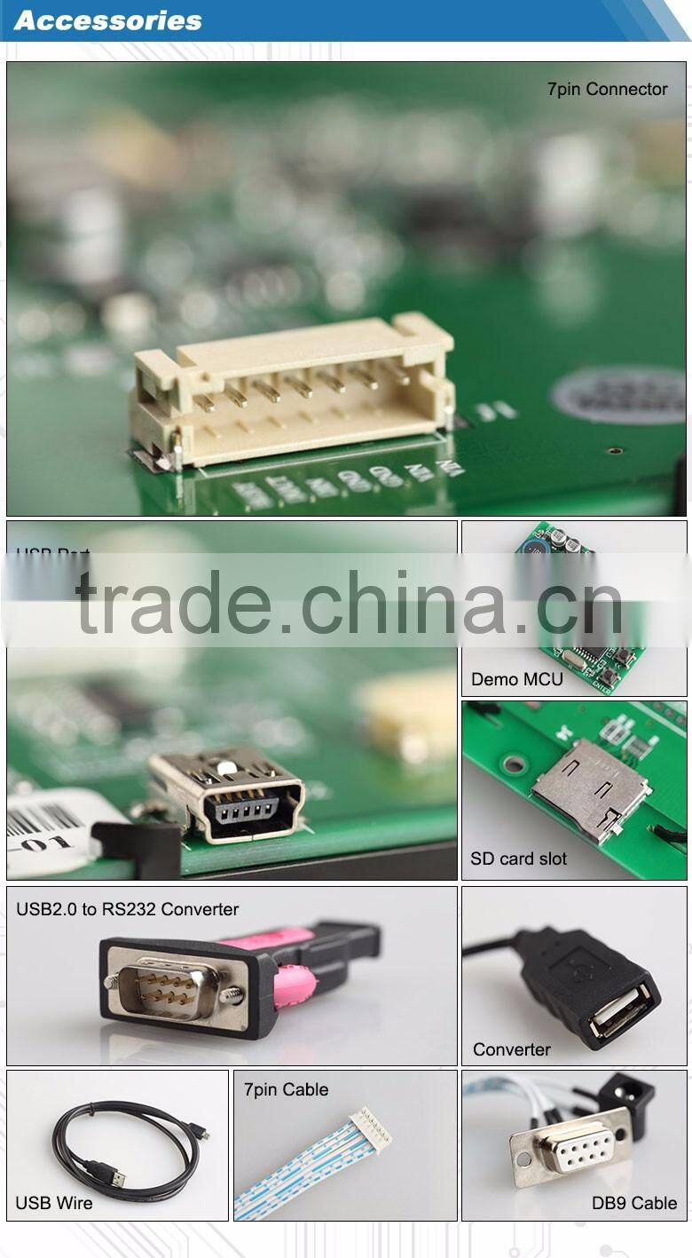 latest 10 inch colorful lcd touch screen monitor for home control