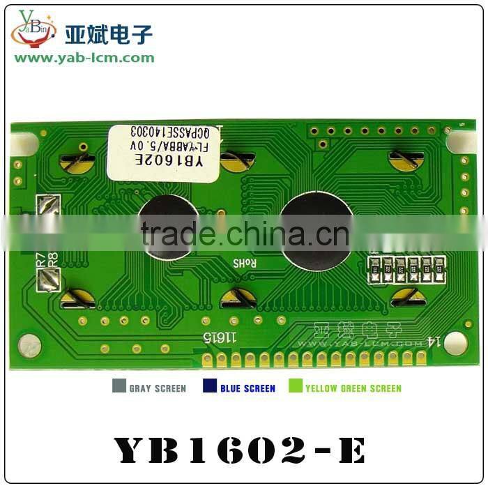 lcd 1602 Blue/ Yellow Green/gray 5V /3.3V 16x2 character lcd module