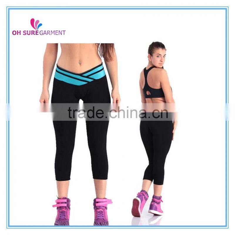 supplex/spandex womens fitness tight
