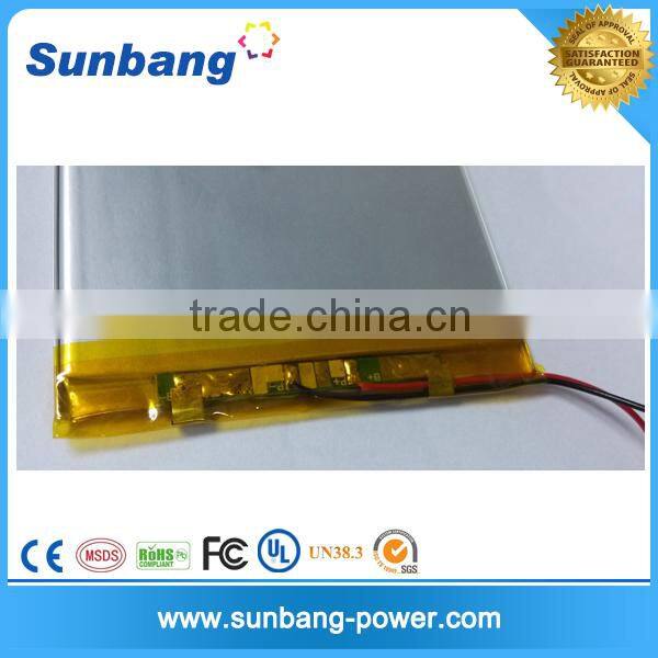 Custoimized size rechargeable 10100140 7.4v polymer type 9800mah lithium aa battery