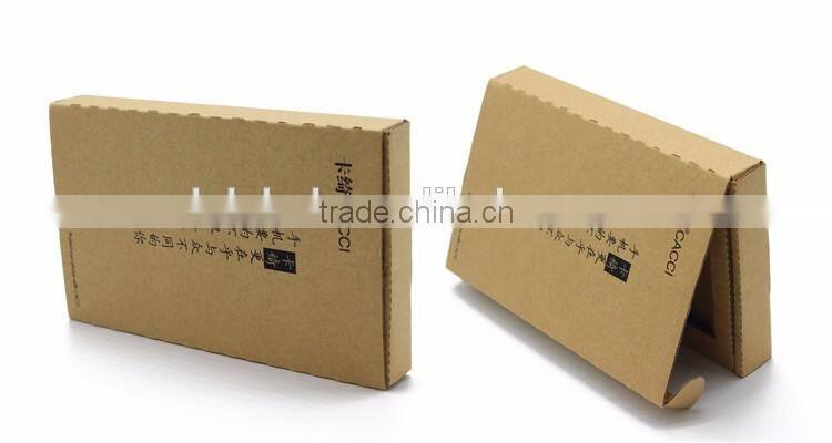 Pretty custom size natural brown square paper carton box