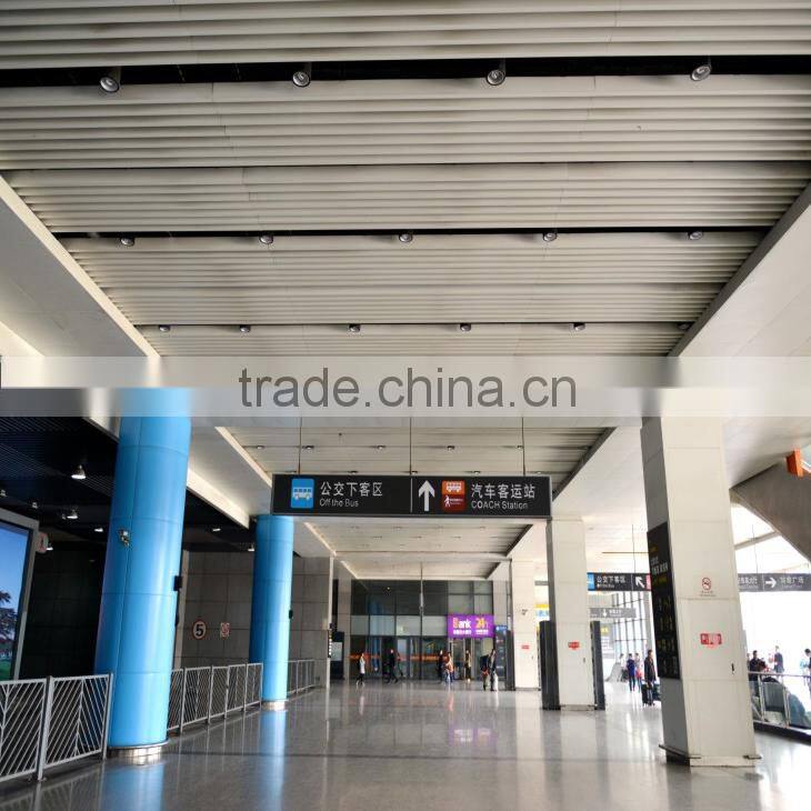 Powder Coating U Shaped Modern Vertical Types of Suspended Ceiling