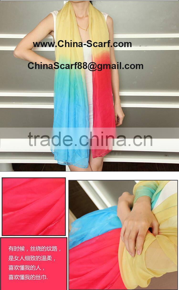 Wholesale fashion beach silk scarf