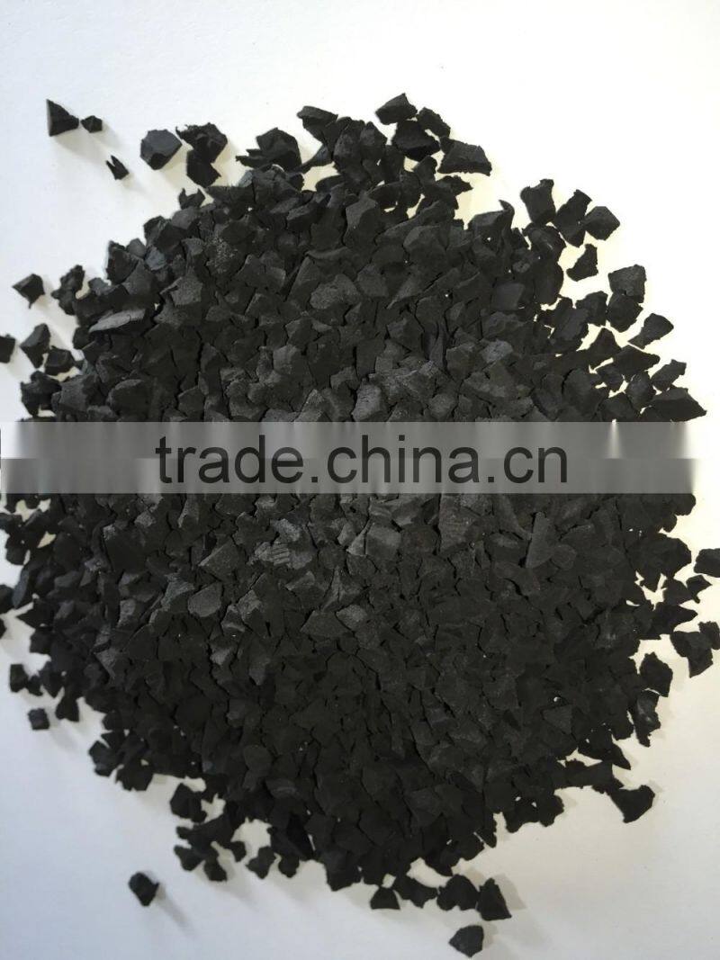 recycled sbr black rubber tire granules for running track construction