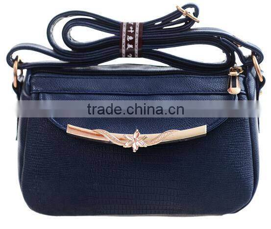 High capacity blue crossbody small bag for women