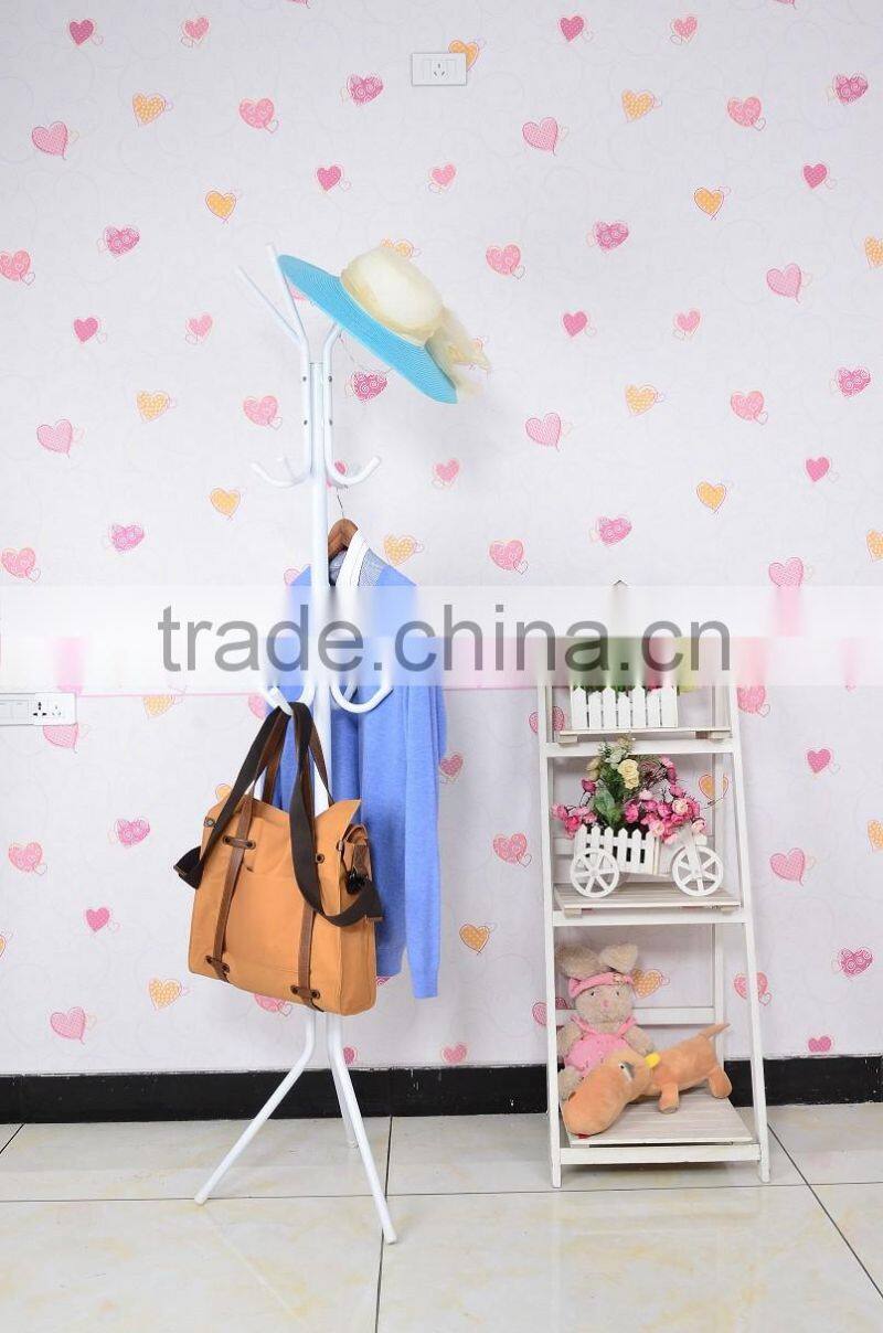 Diy Folding metal standing coat rack