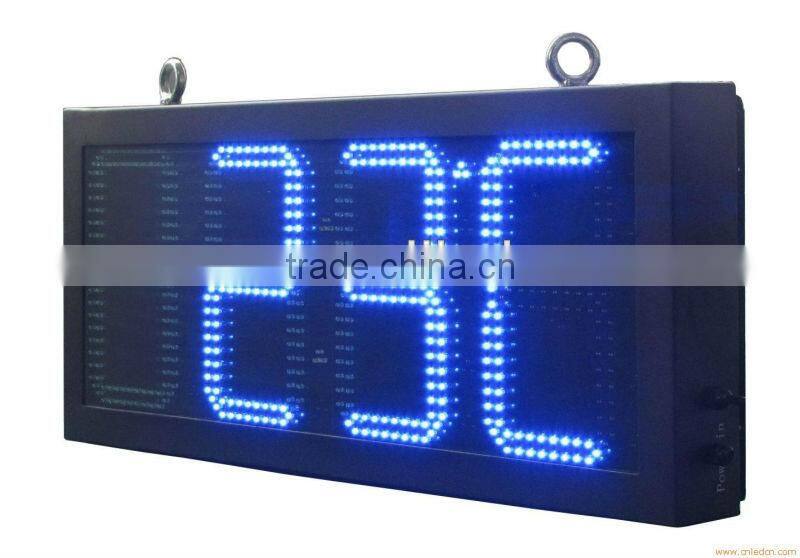 electronic wall display/wall mounted led clock display/stadium clock led display