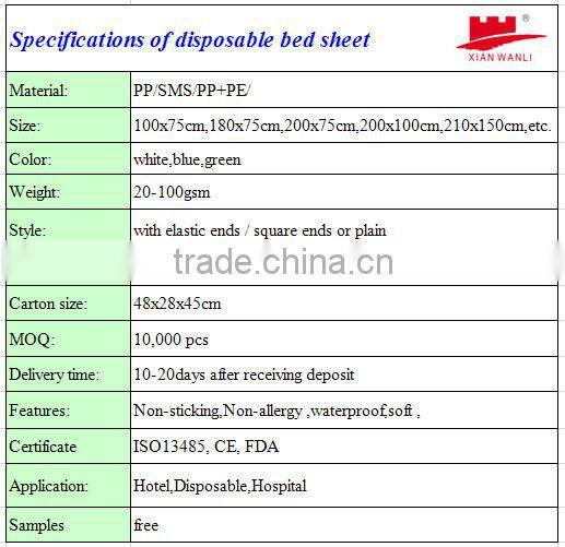 Disposable nonwoven elastic bed sheet cover