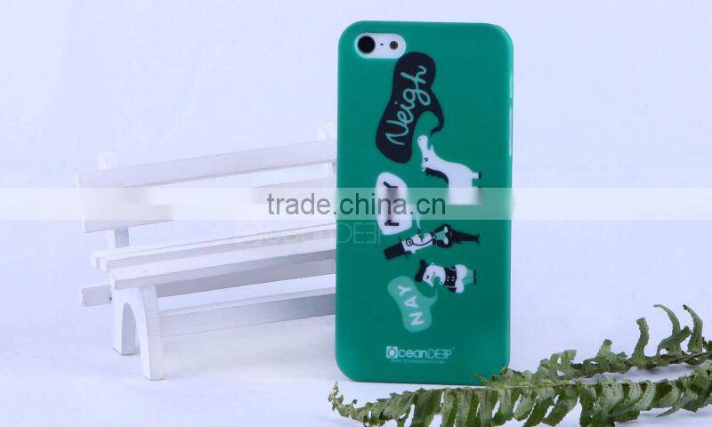 Funny birds pc hard rubberized case for iphone5 water transfer case China cell phone accessories