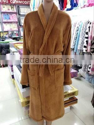 wholesale adult onesie cheap soft coral fleece bathrobe made in china